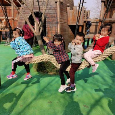 China Outdoor Playground Playground Equipment Swing Rope Suspension Rope Bridge For Kids for sale