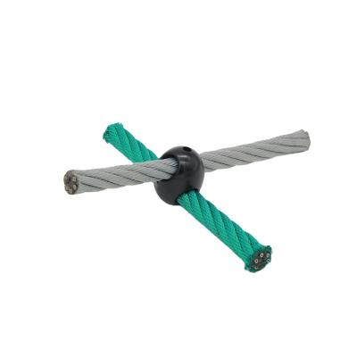 China Playground Anti-UV Accessories 16mm Rope Plastic Cross Connector for sale