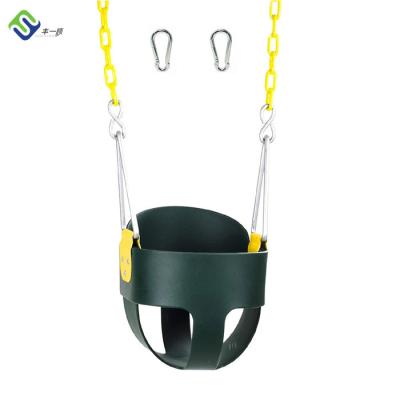 China Modern EVA High Back Full Bucket Toddler Baby Swing Kids Swing With Chains for sale