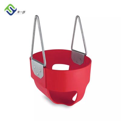 China Red Color Adjustable Children's Swing EVA Swing Basket Hanging Chair Infant Seat Baby Swing for sale