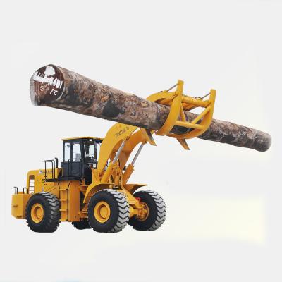 China Factory Fuda 10 ton wheel loader with log grapple for sale