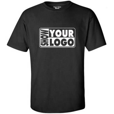 China Free shipping high quality premium 100% cotton 180gsm 5.3oz anti-shrink 100% men's style t-shirts with custom logo printed for sale