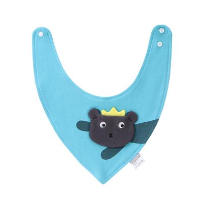 China Bibs Washable Absorbent Organic Cotton Waterproof Baby Bib For Kids Cute Animal Design Unisex Baby Bibs for sale