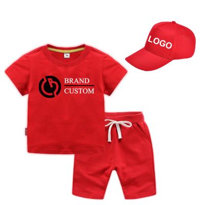 China FBA Casual Wholesale Custom Design Child Dressing Sets With Sports Hats Solid Color Kids Dressing Sets for sale