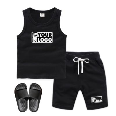 China Summer Casual Sports Kids Drop Shipping Casual Short Tank Tops And Short Sets With Shoes Children Clothing Sets for sale