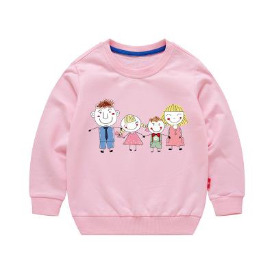 China Breathable Drop Shipping 100%Cotton Unisex Colored Children's Cute Printing Sweatshirts Baby Hoodies Optional Sweatshirts for sale