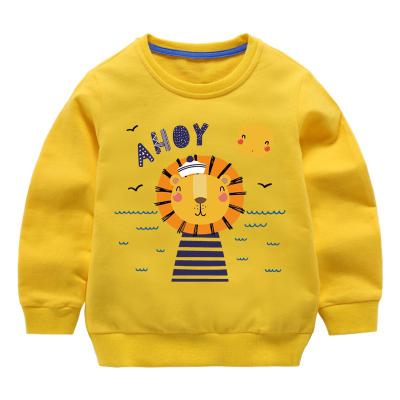 China Lucky Lion Unisex Kids 100%Cotton Breathable Colorful Baby Hoodies Sweatshirt Color Optional Children Sweatshirts for sale