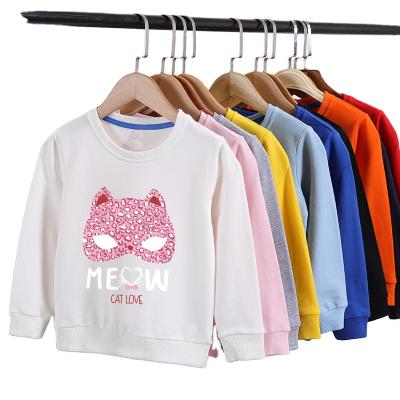 China 100% Anti-Shrink Pink Fox Cotton Sweatshirt Baby Colorful Hoodies Color Kids Optional Sweatshirts for sale