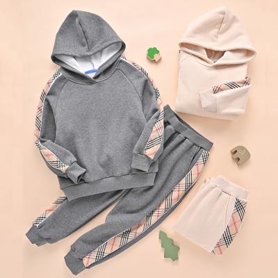 China Amazon Supplier High Quality Boys Winter Casual Clothing Sets Heavy Sheared Baby Winter Clothes Sets for sale