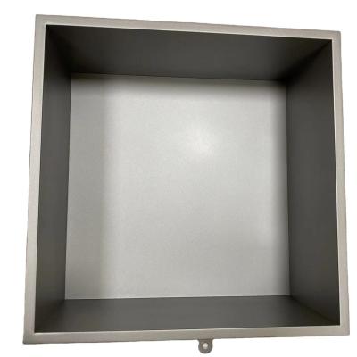 China Square Tile Occasion Glossy Stainless Steel Alcove Recessed Cabinet Finished Product for sale