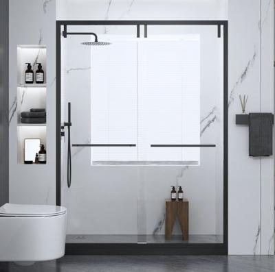 China Stainless Steel Glass Shower Cabin with Polished Surface and Sliding Door Fitting Set for sale