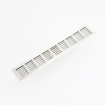 China Modern Simple Fashion SS 304 316 Stainless Steel Linear Showroom Floor Drain Invisible for sale