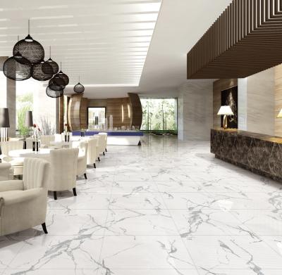 China Hotel Villa Marble Tile Carreaux Sol 60x60 for White Background Wall in Living Room for sale