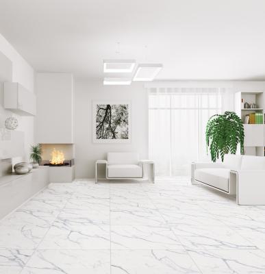 China Modern Design Style Porcelain Tiles Bianco Carrara White for Living Room Decoration for sale