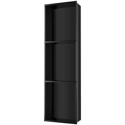 China Bathroom Shower Niche at Lowes Custom Size 9 Inch Black Accessories Shelf Wall Niche for sale