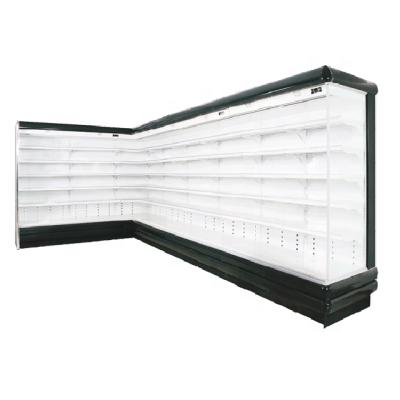 China Single-temperature Manufacturer Wholesale Commercial Refrigerator Open Supermarket Multideck Refrigerator for Vegetable and Fruit Display for sale