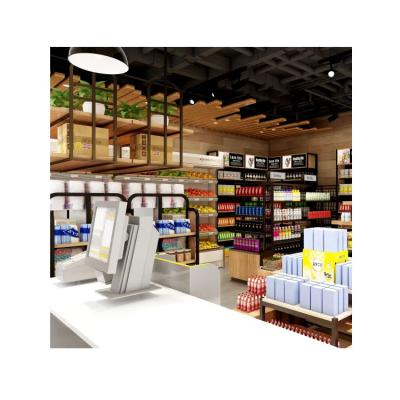 China Large Supermarket Custom Interior Decoration Customized for sale