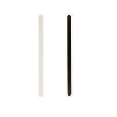 China Modern Led Bedroom Background Wall Rounded Bedside Lamp Modern Minimalist Nordic Waterproof Long Strip Wall Lamp Living Room Wall Lamp for sale