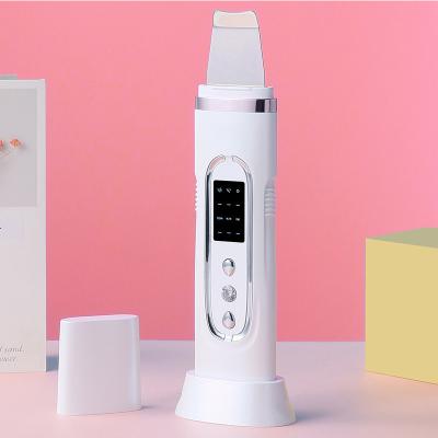 China Ultrasonic Blackhead Pore Cleanser Scraper Remover Skin Device Beauty Care Skin Deep Cleansing Gentle Scrubber for sale