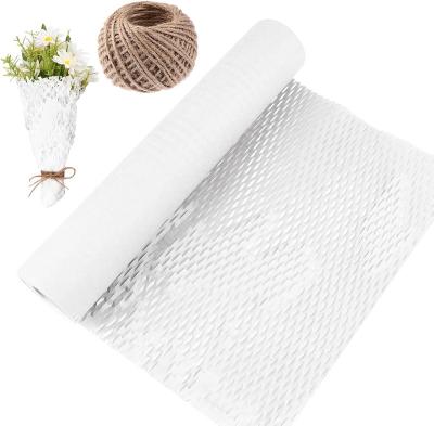 China Bio-degradable Honeycomb Cushioning Wrap Roll for Moving Shipping Packaging Gifts Recyclable Honeycomb Packing Paper for sale