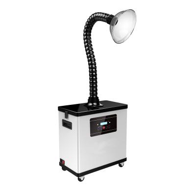 China Clear Fume Extractor Vacuum Nail Collector Dust Nail Tabletop Dust Collector for sale