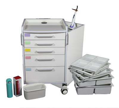 China DC-30 Dental Regional High Quality Mobile Dental Cabinet Stainless Steel Clinic Dental Cabinet en venta