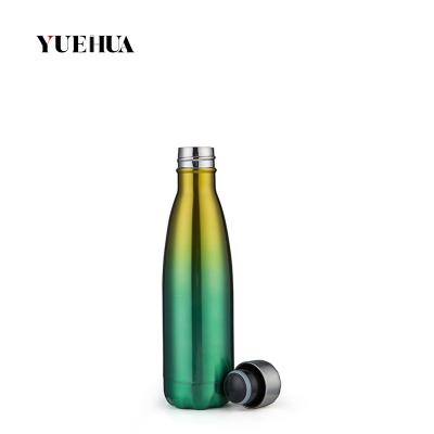 China Sustainable Outdoor Sports Travel Bottle Vacuum Thermos Cola Shape Stainless Steel Double Wall Insulated Water Bottle With Custom Logo for sale