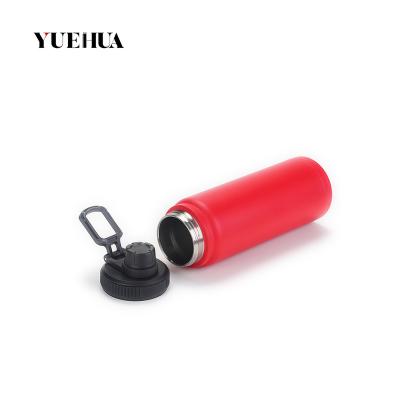 China Outdoor Durable Custom Sports Stainless Steel Insulated Water Bottle Vacuum Iron Flask Double Walled for sale