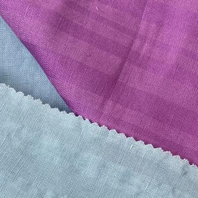 China Organic Rayon Linen Plain Dyed Fabric For Garment Fashion Home Textile Stock Item Factory Direct for sale