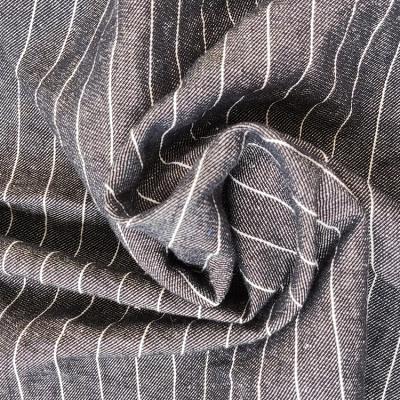 China Sustainable Cotton Stripe Linen Fabric For Home Fashion Textile And Yarn Dyed for sale