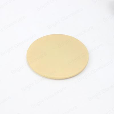 China Zinc Alloy Gold Non-Refillable Rose Gold Candle Jar Lid Topper For Candle Glass Vessel for sale