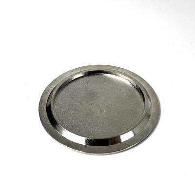 China Rose Gold Color Custom Size Non Refillable Metal Silver Lid For Candle Making for sale