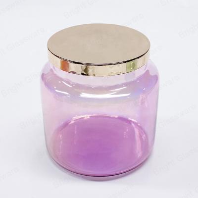 China 2022 Home Decoration Best Selling Wholesale Airtight Round Glass Spice Jars 8oz 500Ml 1000ml Storage Jar With Bamboo Wooden Lid for sale