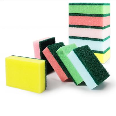 China Kitchen Cleaning Sponge Wholesale High Quality Customizable Multicolor Kitchen Sponge Sponges For Dishes Cleaning Scrubber Pad Scrubber for sale