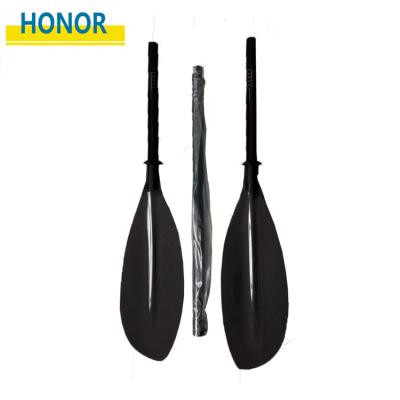 China Factory supply unisex full carbon fiber adjustable kayak paddle with customer logo for sale