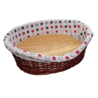 China Viable Wicker Kennel Wholesale, Willow Woven Cat Cage, Four Seasons Can Be Removed And Washed Pet Nest for sale