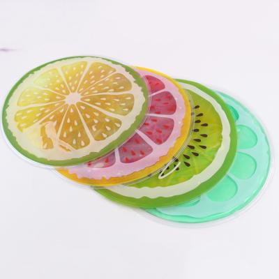 China Sustainable pet ice mat, round PVC gel, transparent fruit cushion. for sale