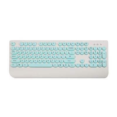 China Stylish Anti-ghosting Keycap Pnk Game Retro Small Curved Keyboard For Laptopss for sale