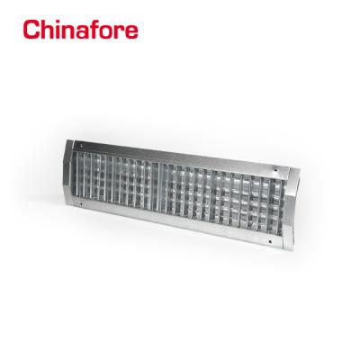 China Modern Grills For Line Spiral Ducts Ventilation Grill With Vans Adjustable Layers Air Grilles for sale