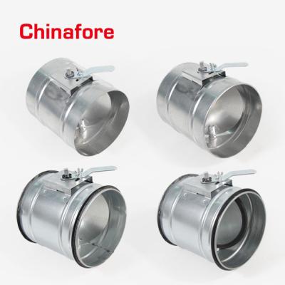 China Easy Installation Regulator Air Control Round Duct Volume Damper For HVAC System for sale