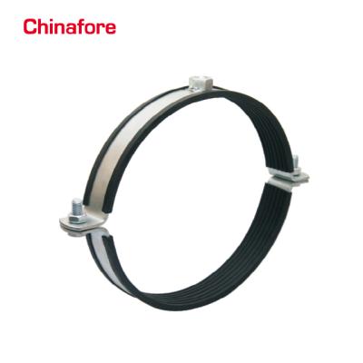 China Galvanized PVC Steel Conduit Clamp Industrial Rubber Flange Quick Straps For Conduit Pipe PRTE-1 for sale