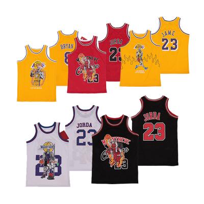 China Custom High Quality Antibacterial Embroidered Teams Sports Classic Mesh Tank Top Various To Choose Men's Basket Ball Tank Top for sale