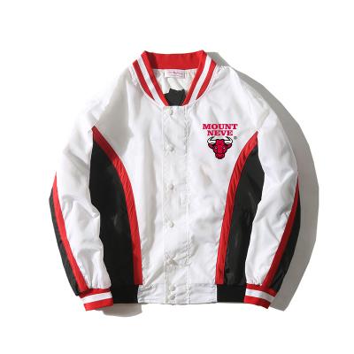 China Wholesale High Quality Custom Made Mens Jackets Windbreaker Ready Made Jacket Breathable And College White Jacket Old School Red Polyester Shell for sale