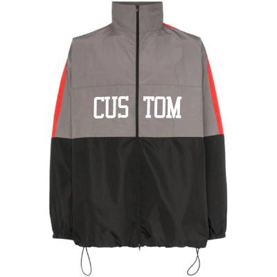 China Custom Made Reversible Vintage Half Zipper Mens Jacket Polyester Mens Pullover Anorak for sale