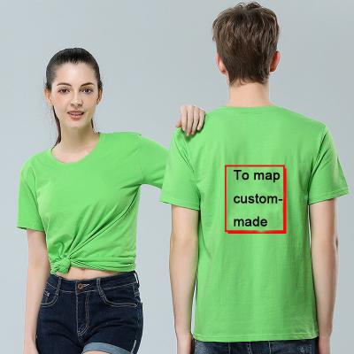 China Wholesale Custom High Quality Solid Cotton Couple T-shirt Couples T-shirt Pattern Printing Good Price Breathable Shirt Summer Breathable Shirt QUICK DRY Shirt for sale