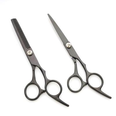 China Thinning Scissors 6.0 Inch black-blue New Fashion Design Beauty Barber Scissors Flat Scissors Tooth Hair Scissors for sale