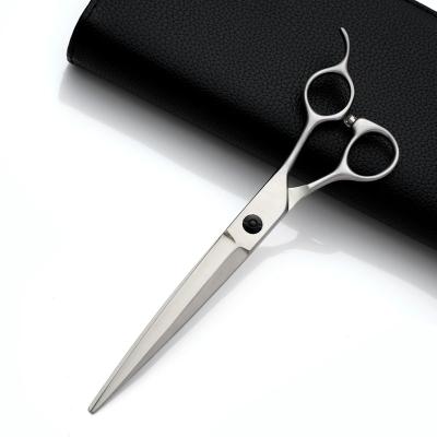 China Sword Grooming Shears Japan 440C Viable High Quality Dog Grooming Scissors Curved Blade for sale