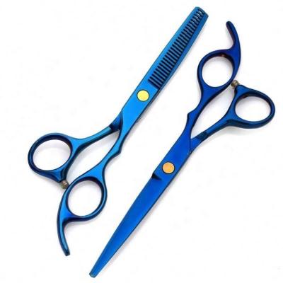 China Thinning Scissors 6.0 Inch 4 Tooth Scissors New Fashion Colors Design Beauty Professional Barber Scissors Flat Scissors for sale