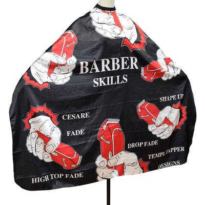 China Wholesale Custom Logo Shawl Nylon Hair Dye Hairdressing Salon Barber Accessories Cutting Shampoo Hair Cape for sale