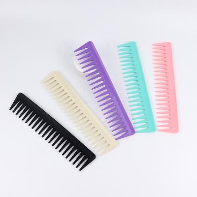 China For Home Use High Quality Hot Selling Custom Logo Multi Color Wide Tooth Hair Comb Custom Styling Comb for sale